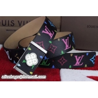 Buy Fashionable Louis Vuitton Monogram Multicolore Belt LV2935 Black