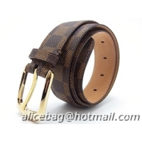 Masculine Louis Vuitton Ellipse Damier Belts M6995W