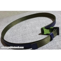 Top Design Louis Vuitton Webbing On The Go Width 30mm Belt Monogram Blue Canvas 21102 Green 2018