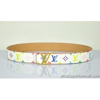 Louis Vuitton White Monogram Multicolore LV08 Gold