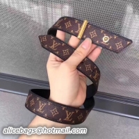 Discount Louis Vuitton 30mm Brown Belt M9306 Gold