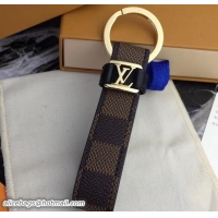 Good Quality Louis Vuitton LV Dragonne Key Holder Damier Ebene Canvas/Gold 825021