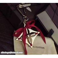 Best Quality Louis Vuitton Ribbon Bag Charm Key Ring 93 Red