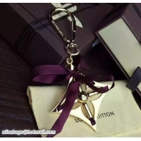 Discount Louis Vuitton Ribbon Bag Charm Key Ring 93 Burgundy