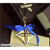 Best Quality Louis Vuitton Ribbon Bag Charm Key Ring 93 Sky Blue