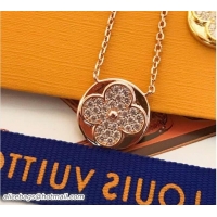 Pretty Style Louis Vuitton Diamond Blossom Necklace 526061 2018