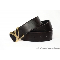 Louis Vuitton Brown Leather Belt LV057