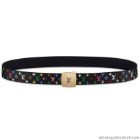 Louis Vuitton Monogram Multicolore Calf Leather Belt M6890U