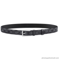 Louis Vuitton Force Damier Graphite Belt M9636Q