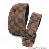 Shop Duplicate Louis Vuitton Initiales Damier Ebene Belt M9807S