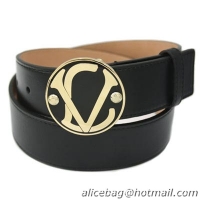 Louis Vuitton leather Belts 6979 Black