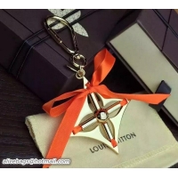 Top Quality Louis Vuitton Ribbon Bag Charm Key Ring 93 Orange