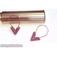 Shop Louis Vuitton Essential V Strass Earrings Pink Gold J61511