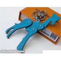 Classic Hot Louis Vuitton Savane Giraffe Bag Charm and Key Holder MP2300 Light Blue 2018