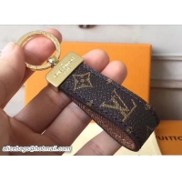 Sophisticated Louis Vuitton Dragonne Key Holder M65221 Monogram Canvas Brown