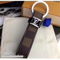 Good Product Louis Vuitton LV Dragonne Key Holder Damier Ebene Canvas/Silver 825022