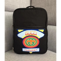 Good Looking Gucci Medium Backpack with Gucci '80s Patch 536724 Black 2018