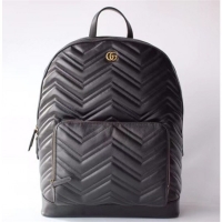 New Style Gucci GG Marmont Matelassé Backpack 523405 Black 2019