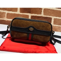 Most Popular Gucci Ophidia Suede Mini Bag 546597 Brown 2019