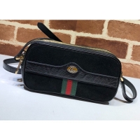 Stylish Gucci Ophidia Suede Mini Bag 546597 Black 2019