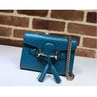 Fashion Gucci Mini leather bag 449636 Blue