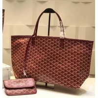 Perfect Discount Goyard St Louis Tote GM 2376 Bungundy