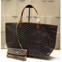 Promotional Goyard Saint Louis Tote Bag GM 2376 Black And Tan