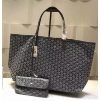 Modern Design Goyard Saint Louis Tote Bag GM 2376 Dark Grey