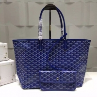 Trendy Design Goyard Saint Louis Tote Bag PM 2376 Dark Blue