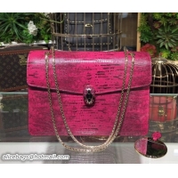 Trendy Design Bvlgari Serpenti Forever in Lizard Embossed Leather 286538 Pink