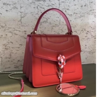 Best Product Bvlgari Serpenti Forever Top Handle Bag 286633 Red