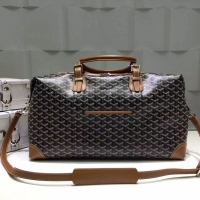 Buy Discount Goyard Luggage Boeing Travelling 8952 Black And Tan