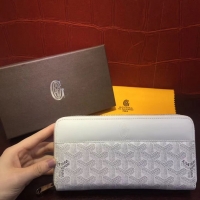 Buy Best Cheap Goyard Zippy Wallet 020110  White