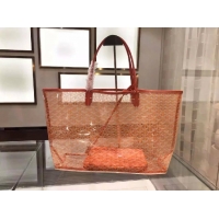 Cheapest Goyard St Transparent Tote GM 2377 Orange