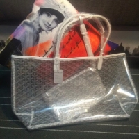 Super Quality Goyard Saint Transparent Tote PM 2377 White