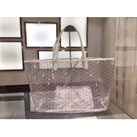 Hot Sale Goyard St Transparent Tote GM 2377 White