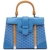 Free Shipping Goyard Saigon Tote Bag GM 8941 Light Blue