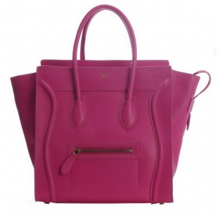 New Color Celine Luggage Medium Bag 1163984LBN in Rosy Original Leather