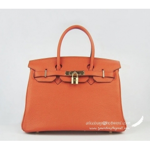 Hermes Birkin 30cmTogo Bag Light Orange 6088