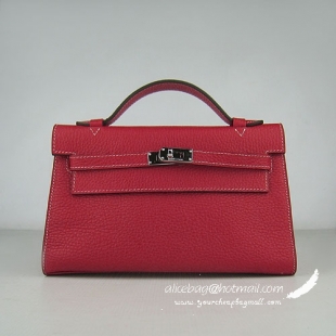 Hermes Kelly 22cm H008 Red bags