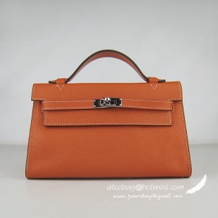 Hermes Kelly 22cm H008 Orange bags