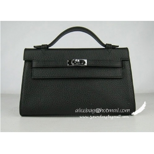 Hermes Kelly 22cm H008 black bags