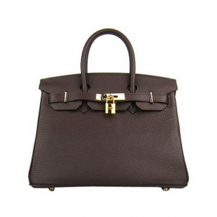 Hermes Birkin 30cm Togo Leather Bag Light Coffee 6088 Gold