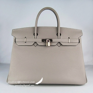 Hot Sale Hermes Birkin 40CM Togo Leather 6099 Dark Grey Gold Hardware