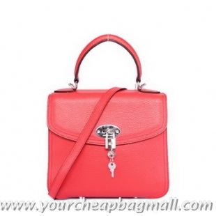 New Style 2013 Hermes Classic Mini Flap Bag H0148 Light Red