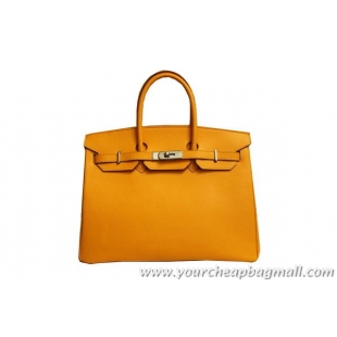 Best Price Hermes Birkin 35CM Tote Bag Yellow Original Leather BK35 Gold