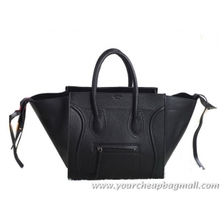 Good Taste Celine Luggage Phantom Original Grainy Leather Bags C3341 Black