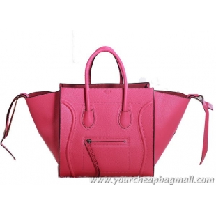 Best Free Shippings Celine Luggage Phantom Original Grainy Leather Bags C3341 Rose