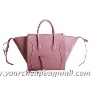 Popular Style Celine Luggage Phantom Original Leather Bags Pink