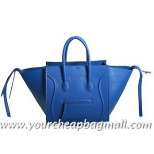 Discount Celine Luggage Phantom Original Leather Bags C3341 Blue